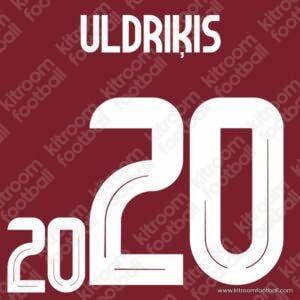 2024-25 Latvia Home Name Set #20 ULDRIKIS (Repro)