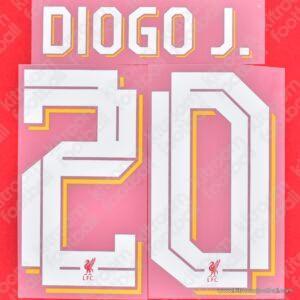 2024-25 Liverpool Cup Home Name Set #20 DIOGO J. (Repro)