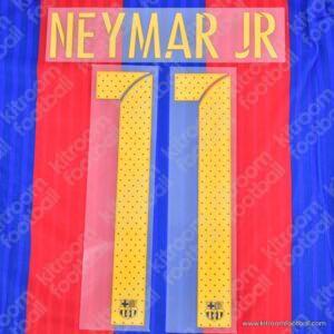 Official Reissue 2015-17 Barcelona Home Name Set #11 NEYMAR JR (Avery)