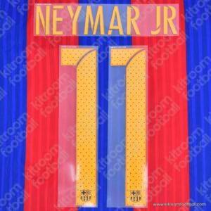 Official Reissue 2015-17 Barcelona Home Name Set #11 NEYMAR JR (Avery)