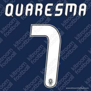 2014-15 Porto Primeira Liga Away Name Set #7 QUARESMA (Repro) - Image 1