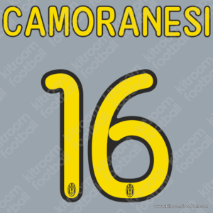 2008-10 Juventus Home Name Set #16 CAMORANESI (Repro)