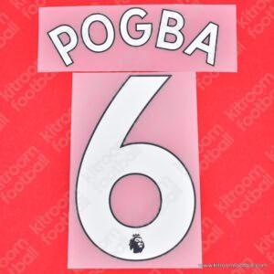 2017-22 Manchester United Premier League Home Name Set #6 POGBA (Repro)