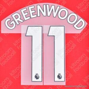 2020-23 Manchester United Premier League Home Name Set #11 GREENWOOD