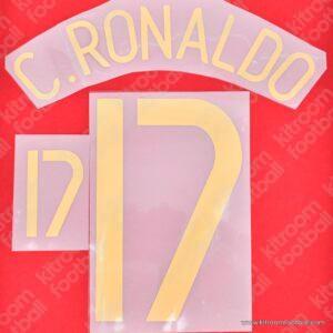 2006 Portugal FIFA World Cup Home & Away Name Set #17 Cristiano RONALDO v1 (Repro)