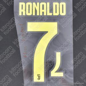 2018-19 Juventus Third Name Set #7 RONALDO (Kids Size) (Repro)