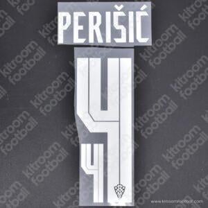 2020-21 Croatia UEFA Euro Away Name Set #4 PERISIC (Repro)