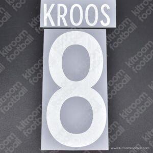 2020-21 Germany UEFA Euro Away Name Set #8 KROOS (Repro)