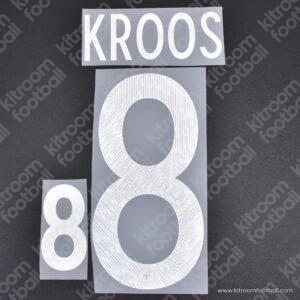 2020-21 Germany UEFA Euro Away Name Set #8 KROOS (Repro)