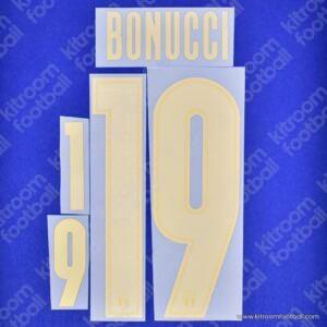 2020-21 Italy UEFA Euro Home Name Set #19 BONUCCI (Repro)