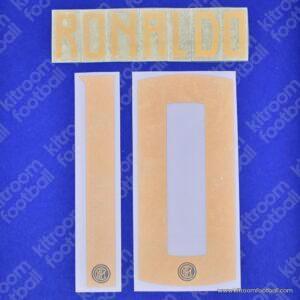 Official 2019 Inter Milan Home Name Set #10 RONALDO 20th Anniversary Edition (Stilscreen)