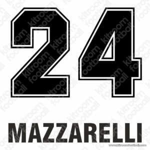 1998-99 FC St.Gallen 1879 Away Name Set #24 MAZZARELLI (Repro)