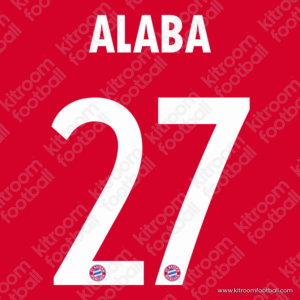 2016-18 Bayern Munich Home Name Set #27 ALABA (Repro)