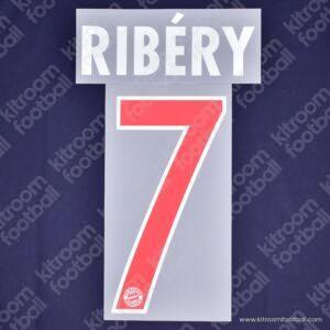 Official Reissue 2015-16 Bayern Munich Third Name Set #7 RIBÉRY (DekoGraphics)