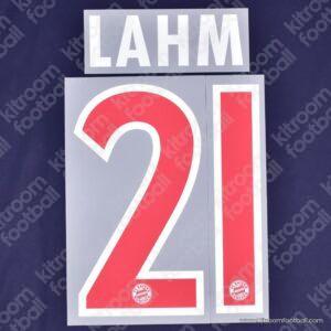 Official Reissue 2013-14 Bayern Munich Third Name Set #21 LAHM (DekoGraphics)