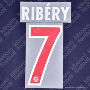 Official Reissue 2013-14 Bayern Munich Third Name Set #7 RIBÉRY (DekoGraphics)