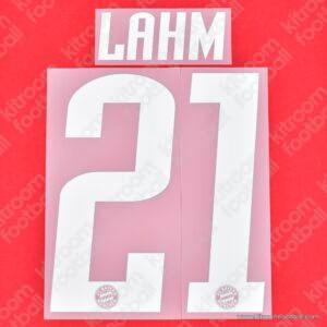 Official Reissue 2006-10 Bayern Munich Home Name Set #21 LAHM (DekoGraphics)