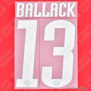 Official Reissue 2006-10 Bayern Munich Home Name Set #13 BALLACK (DekoGraphics)