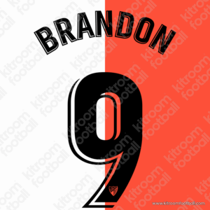 2021-22 Malaga CF Home & Away Name Set #9 BRANDON (Repro)