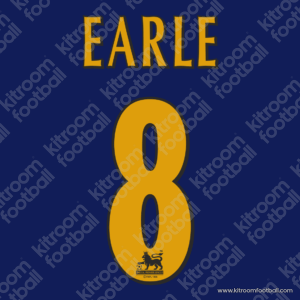 1997-98 Wimbledon FC Premier League Home Name Set #8 EARLE (Repro) - Image 1