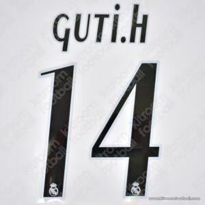 2005-06 Real Madrid Home Name Set #14 Guti .H (Repro)
