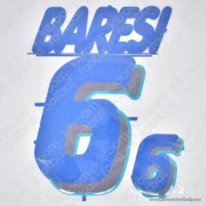 1994 Italy FIFA World Cup Away Name Set #6 BARESI (Repro)
