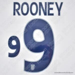 2005-07 England FIFA World Cup Home Name Set #9 ROONEY (Repro)