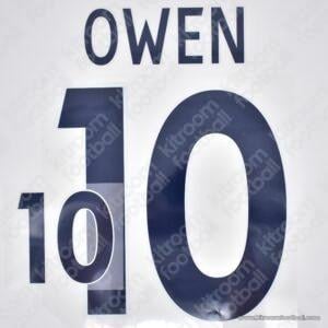 2005-07 England FIFA World Cup Home Name Set #10 OWEN (Repro)