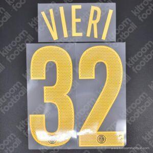 2004-06 Inter Milan Third Name Set #32 VIERI (Repro)