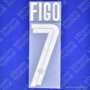 2007-08 Inter Milan Serie A Home Name Set #7 FIGO (Repro)