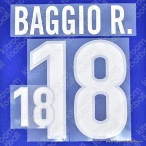 1998 Italy FIFA World Cup Home Name Set #18 BAGGIO (Repro)