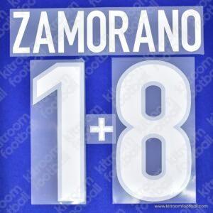 1999-00 Inter Milan Home Name Set #18 1+8 ZAMORANO (Repro)
