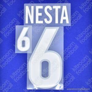 1998 Italy FIFA World Cup Home Name Set #6 NESTA (Repro)