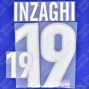 1998 Italy FIFA World Cup Home Name Set #19 INZAGHI (Repro)