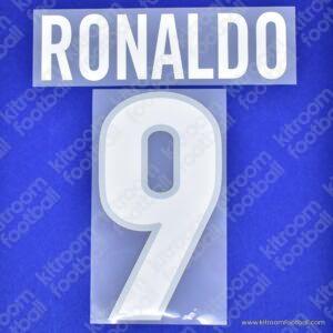 1999-00 Inter Milan Home Name Set #9 RONALDO (Repro)
