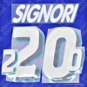 1994 Italy FIFA World Cup Home Name Set #20 SIGNORI (Repro)