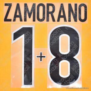 1998-00 Inter Milan Away Name Set #18 1+8 ZAMORANO (Repro)