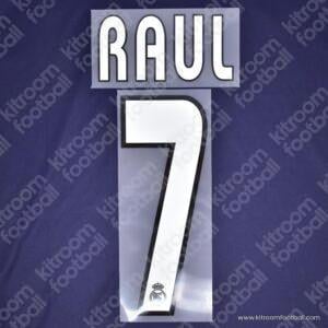 2003-05 Real Madrid Away Name Set #7 RAUL v2 (Repro)