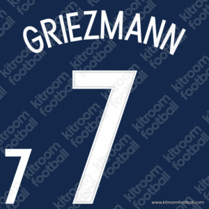 2016 France UEFA Euro Home Name Set #7 GRIEZMANN (Repro) - Image 1