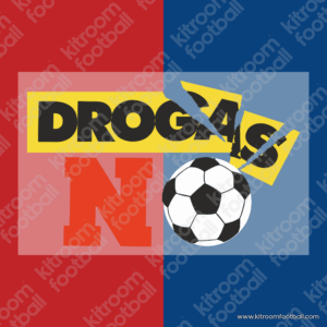 1998-99 Barcelona Home Sponsor Patch DROGAS NO (Repro) - Image 1