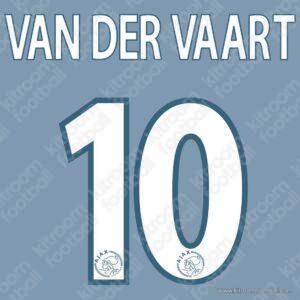 2003-04 Ajax Away Name Set #10 VAN DER VAART (Repro) - Image 1