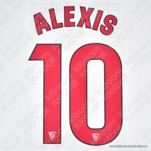 Original Player Issue 2025-26 Sevilla Home Name Set #10 ALEXIS