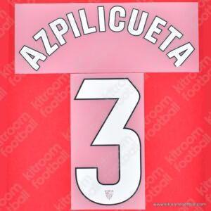 Original Player Issue 2025-26 Sevilla Away Name Set #3 AZPILICUETA