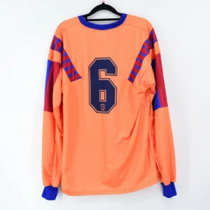 1991-92 Barcelona Away Long Sleeve Shirt #6 BAKERO Retro Meyba (Size M)