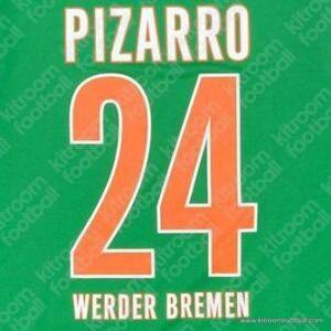 2009-10 Werder Bremen Home Name Set #24 PIZARRO (Repro) - Image 1