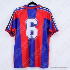 1995-96 Barcelona UEFA Cup Home Shirt #6 Bakero (Size S)