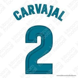 2017-18 Real Madrid La Liga Home Name Set #2 CARVAJAL (Repro)