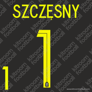 2018 Poland FIFA World Cup Goalkeeper Name Set #1 SZCZESNY (Repro)