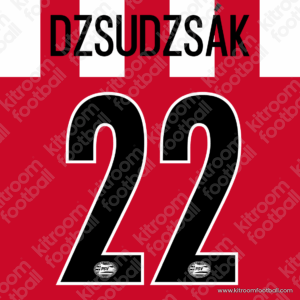 2009-10 PSV Eindhoven Home Name Set #22 DZSUDZSAK (Repro) - Image 1