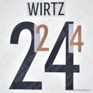 2022 Germany FIFA World Cup Home Name Set #24 WIRTZ (Repro)